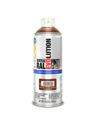 PINTURA SPRAY BASE AGUA MARRON 400ML