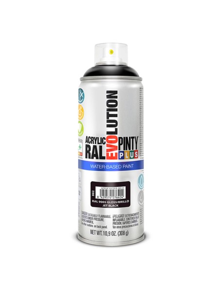 PINTURA SPRAY BASE AGUA NEGRO 400ML