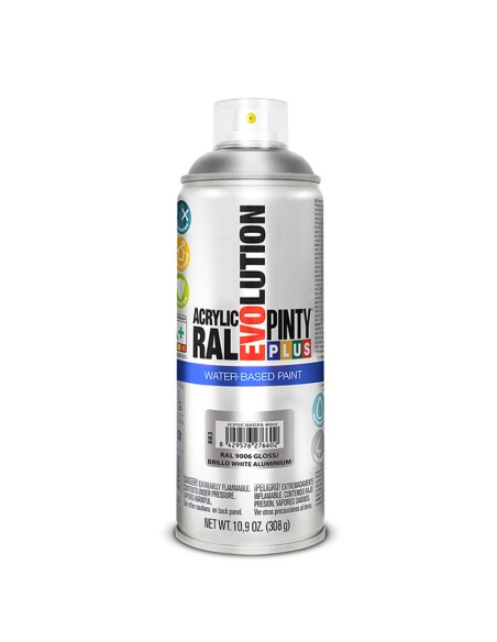 PINTURA SPRAY BASE AGUA ALUMINIO 400ML