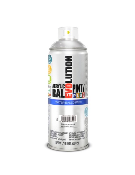 PINTURA SPRAY BASE AGUA BARNIZ BRILL 400