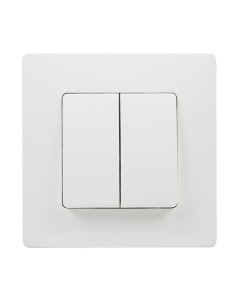 DOBLE CONMUTADOR BLANCO SERIE NILOE