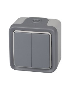 CONMUTADOR DOBLE EXTER. IP55 SERIE PLEXO