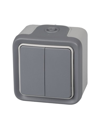 CONMUTADOR DOBLE EXTER. IP55 SERIE PLEXO