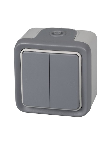 CONMUTADOR DOBLE EXTER. IP55 SERIE PLEXO