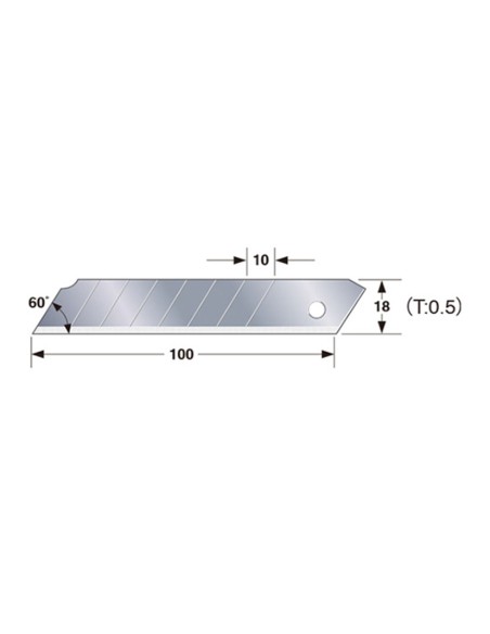 CUCHILLA LCB-50 100 UDS. TAJIMA
