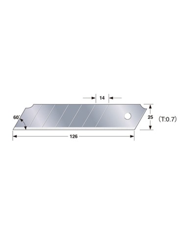 CUCHILLA LCB-65  10 UDS. TAJIMA