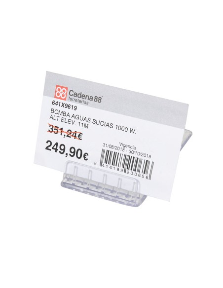 PORTAETIQUETAS SOBREMESA 60X40mm (100 Ud