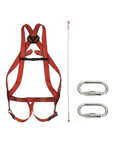 KIT ARNÉS FRONTAL Y DORSAL CUERDA Y 2 MO
