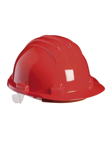 CASCO SEGURIDAD C/BANDA DESUDAD.ROJO