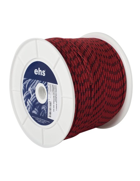 CUERDA POLIÉSTER Ø10MM X 100M ROJO/NEGR