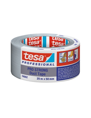 CINTA AMERICANA TESA PRO 50MMX25M. PLATA