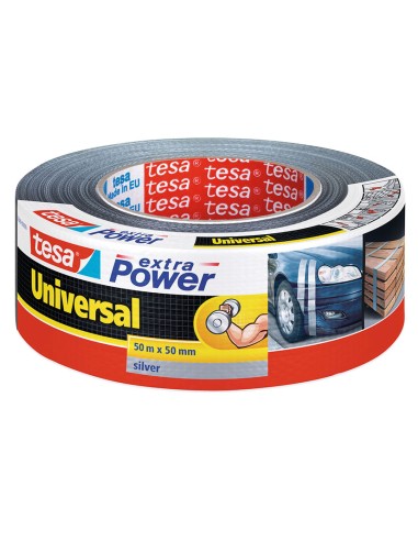 CINTA AMERICANA EXTRA P. 50MMX50M. PLATA