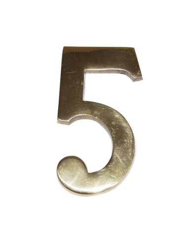 NUMERO LATON 10 CM Nº 5.  EHL