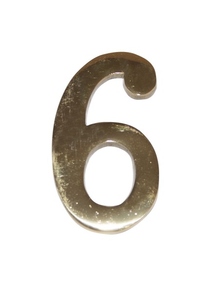NUMERO LATON 10 CM Nº 6. EHL