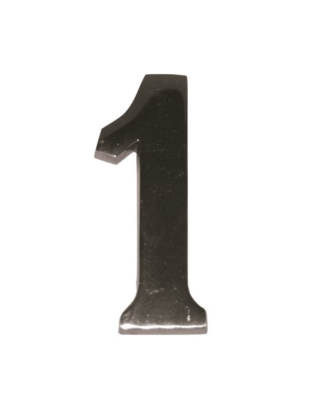 NUMERO NIQUEL MATE 10 CM Nº 1  EHL