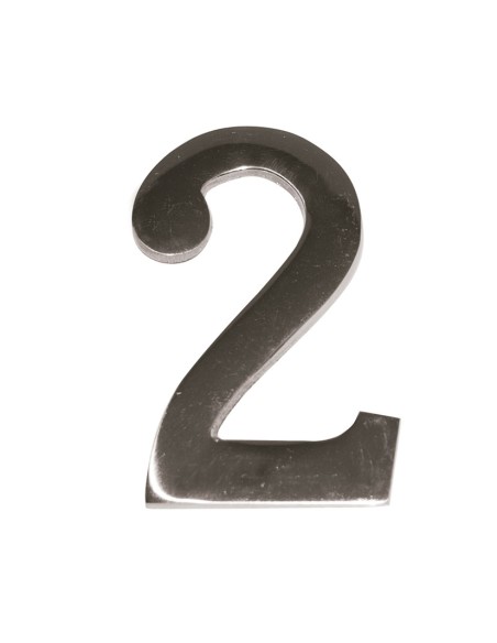 NUMERO NIQUEL MATE 10 CM Nº 2  EHL