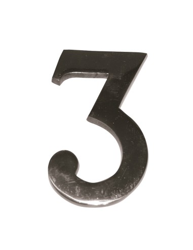 NUMERO NIQUEL MATE 10 CM Nº 3  EHL