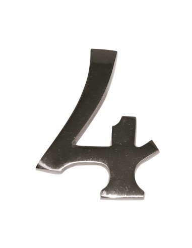NUMERO NIQUEL MATE 10 CM Nº 4  EHL