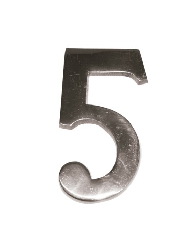 NUMERO NIQUEL MATE 10 CM Nº 5  EHL