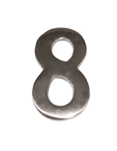NUMERO NIQUEL MATE 10 CM Nº 8  EHL