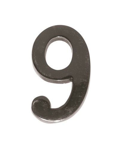 NUMERO NIQUEL MATE 10 CM Nº 9  EHL