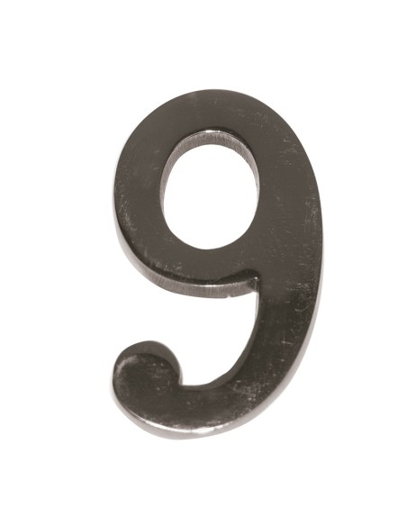 NUMERO NIQUEL MATE 10 CM Nº 9  EHL