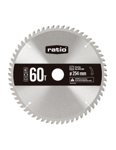 DISCO SIERRA CIRCULAR D.254X2,5X30MM.60Z