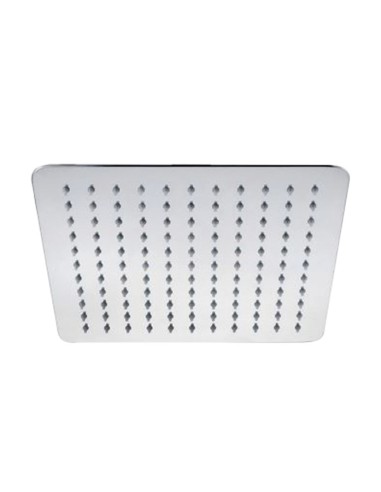 ROCIADOR DUCHA METAL INOX CUAD 25CM CROM
