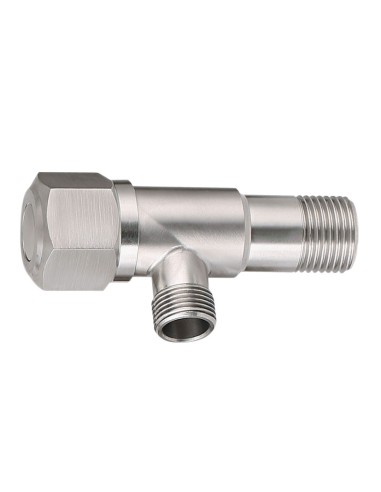 LLAVE ESCUADRA ACERO INOX. 1/2-3/8 CERAM