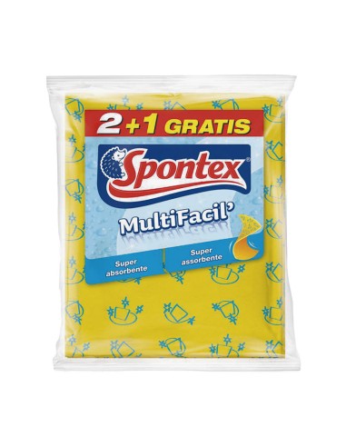 BAYETA AMARILLA SPONTEX, JGO.3 UNIDADES