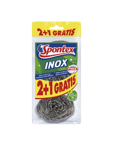 ESTROPAJO METÁLICO 3 UN. SPONTEX