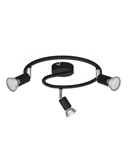 LIMBALI PLATE/SPIRAL BLACK 3X50W 230V