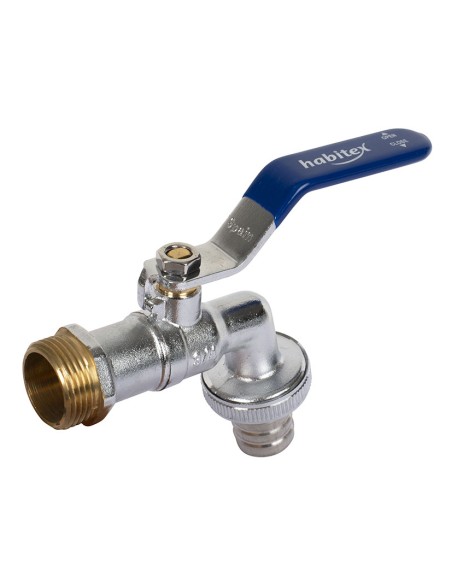 GRIFO CURVO ESF.RACOR MANG.1/2X3/4" HABI