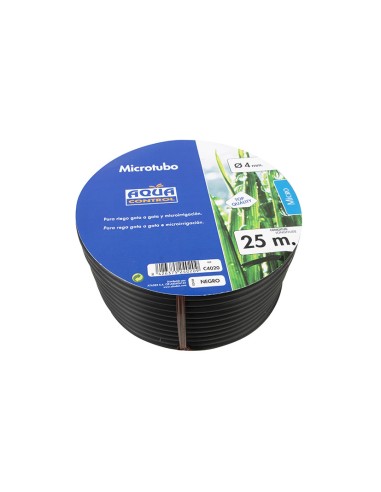 RIEGO GOTEO. MICROTUBO 4 MMX25 M