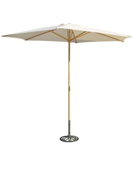 PARASOL MADERA 3 MTS COLOR CRUDO