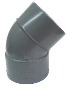 ACC.PVC. CODO MACHO-HEMBRA 125-45º