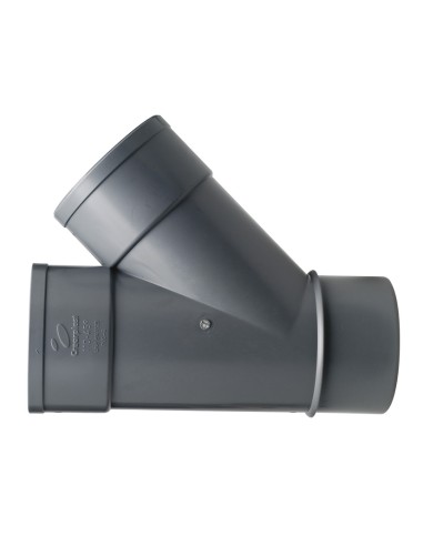 ACC.PVC. DERIVACION SIMPLE M/H 125-45º