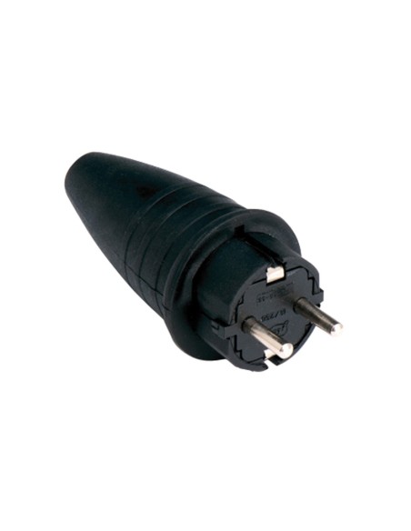 CLAVIJA GOMA NEGRA TT 16A-250V