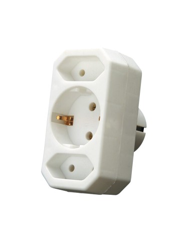 ADAPTADOR FRONTAL TRIPLE 1-16A.2-10A. BL