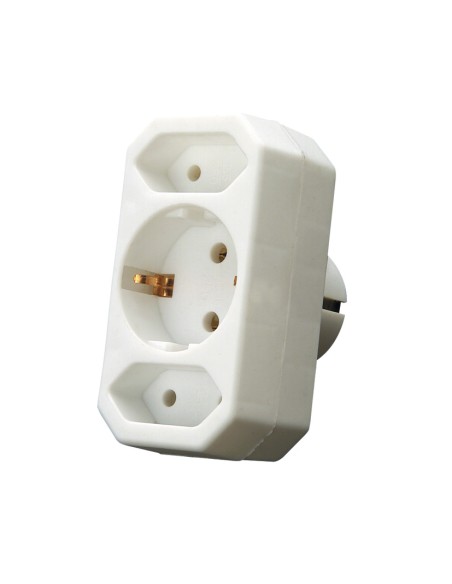 ADAPTADOR FRONTAL TRIPLE 1-16A.2-10A. BL
