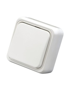 INTERRUPTOR/CONMUTADOR SUPERFICIE BLANCO