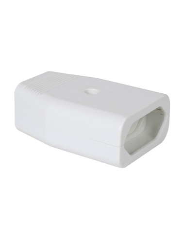 BASE ENCHUFE AEREA CON CAZOLETA BLANCO