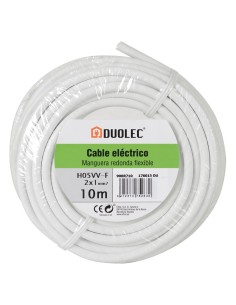 CABLE ELECT.MANGUE.RED 2X1 25M BL DUOLEC