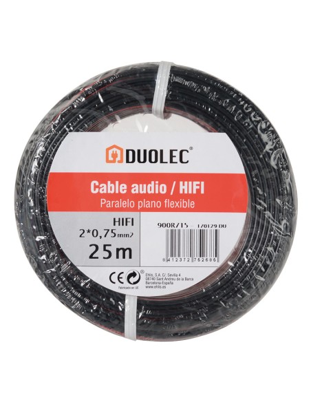 CABLE ELEC.AUDIO 2X0,75 25M RJ/NG DUOLEC