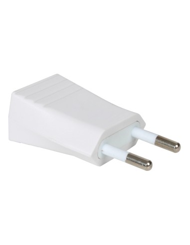 CLAVIJA ENCHUFE ESPIGA PROT. 4 MM BLANCO