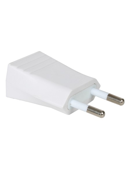 CLAVIJA ENCHUFE ESPIGA PROT. 4 MM BLANCO