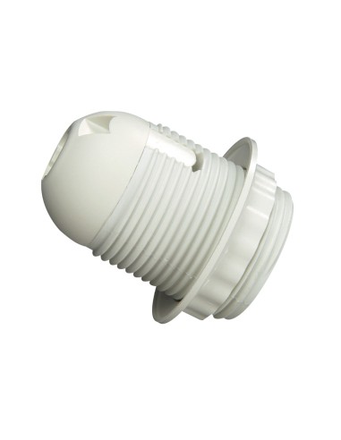 PORTALAMPARAS ROSCA C/TOPE E27 4A BLANCO