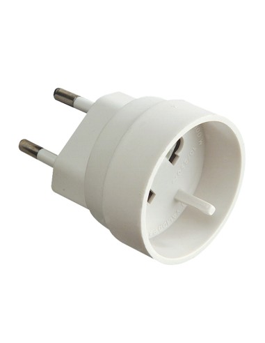 ADAPTADOR EUROPEO UNIVERSAL 10A  BLANCO