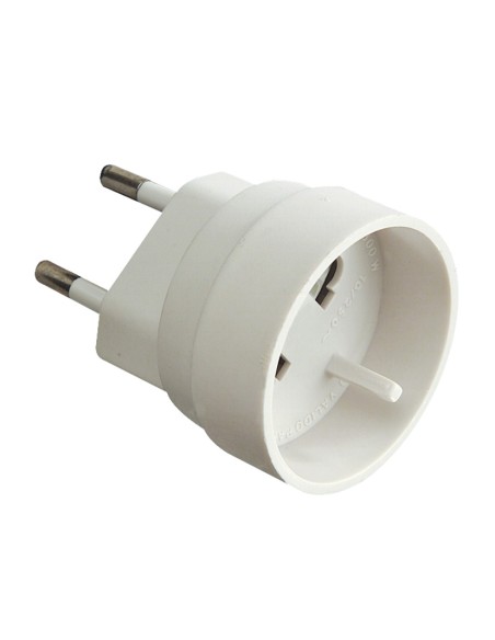 ADAPTADOR EUROPEO UNIVERSAL 10A  BLANCO