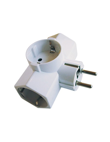 ADAPTADOR ENCHUFE TRIPLE LATERAL16A/250V